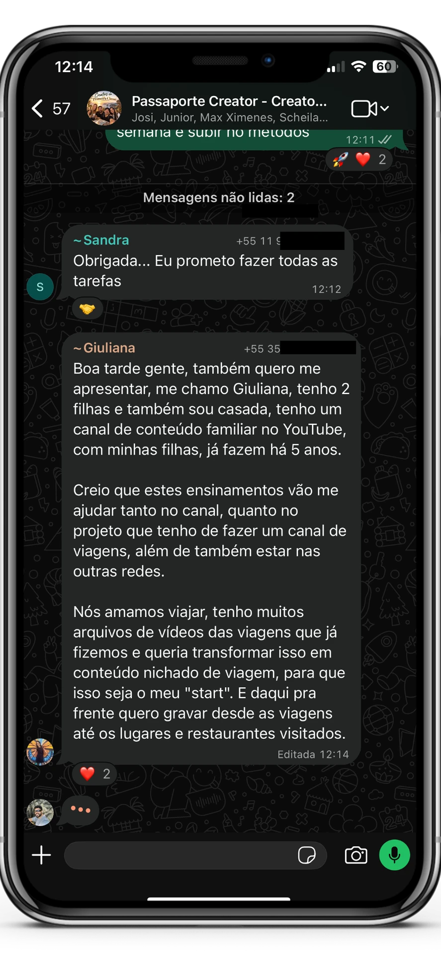 Aluna prometendo fazer todas as tarefas do método